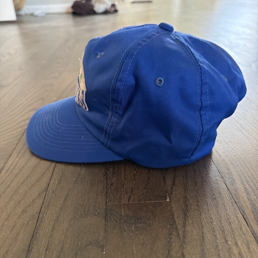 Vintage Youngan Annco Seattle Seahawks Hat Snapback Blue NFL - Picture 2 of 7